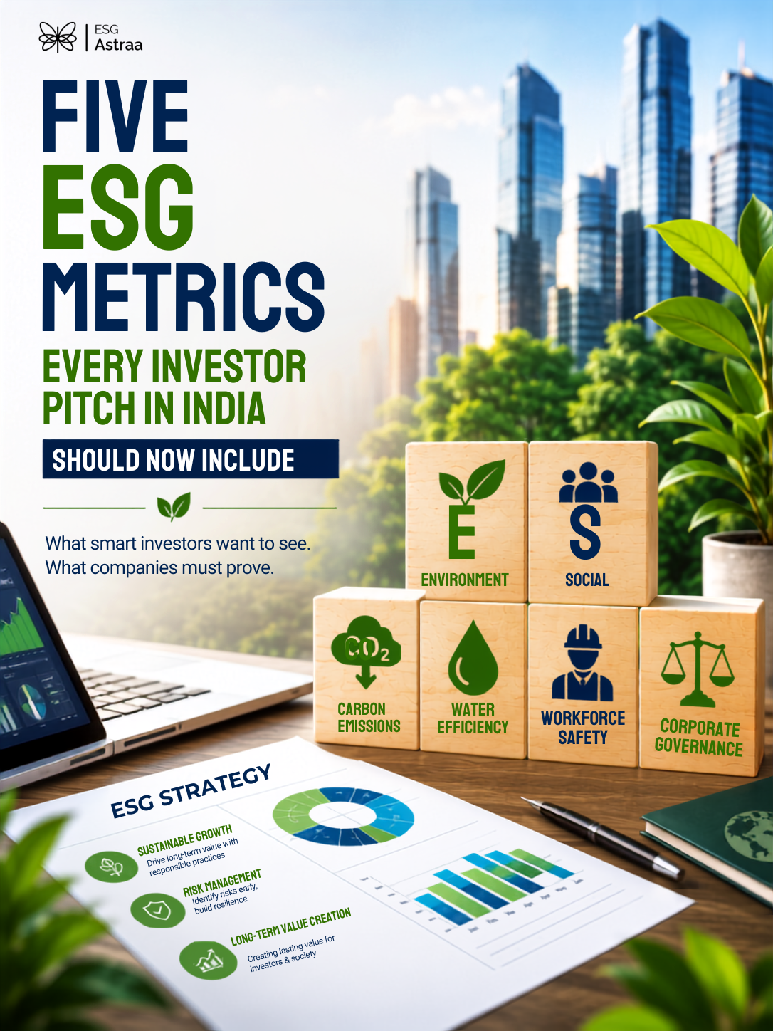Investor pitch deck ESG metrics