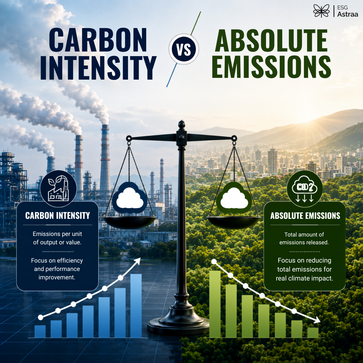 Carbon Intensity vs Absolute Emissions