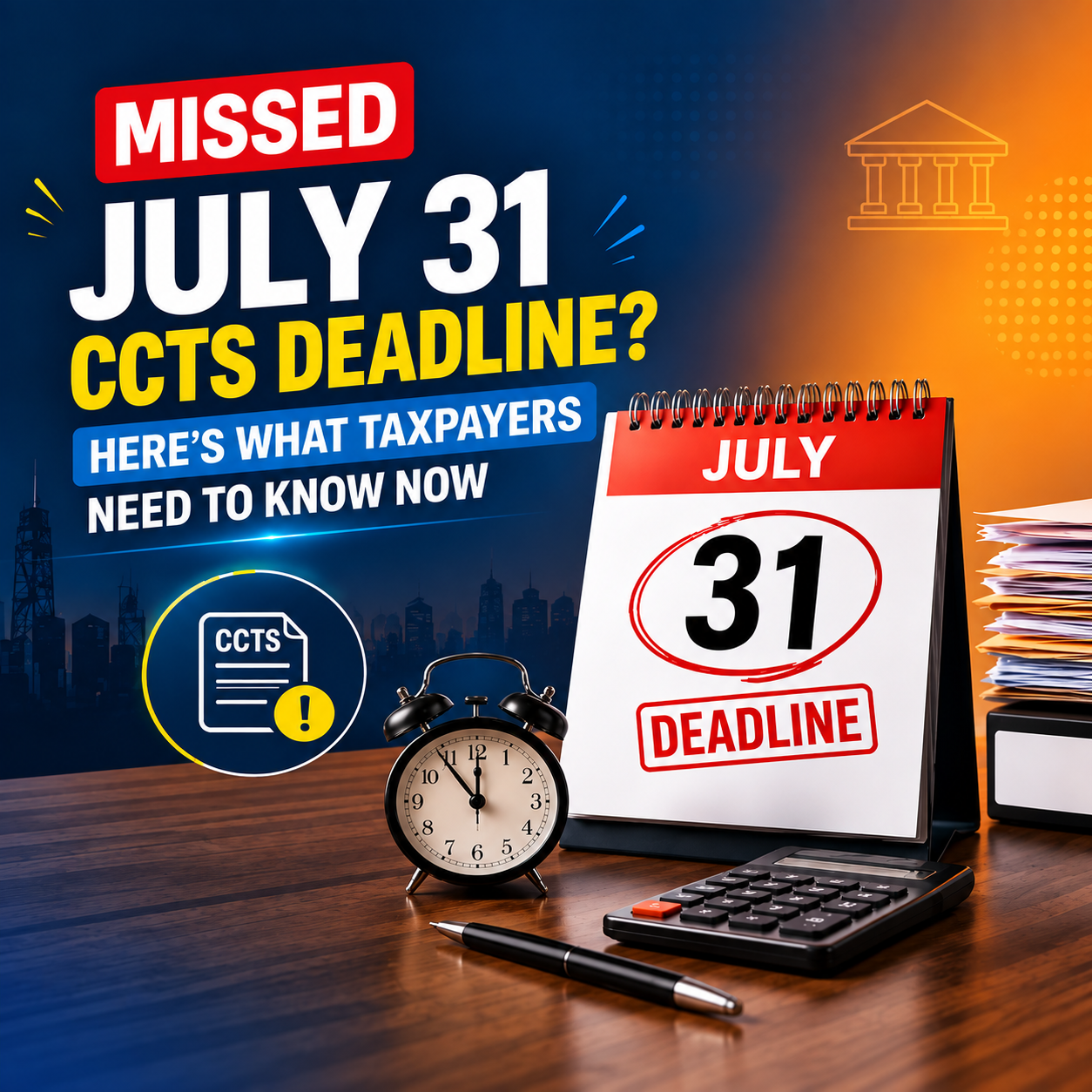 The 31 July CCTS Deadline Has Passed